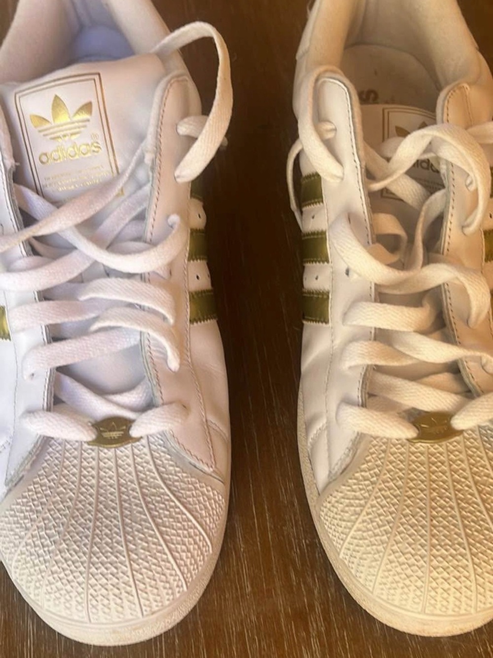 Adidas Men’s White & Olive Green Classic Sneakers